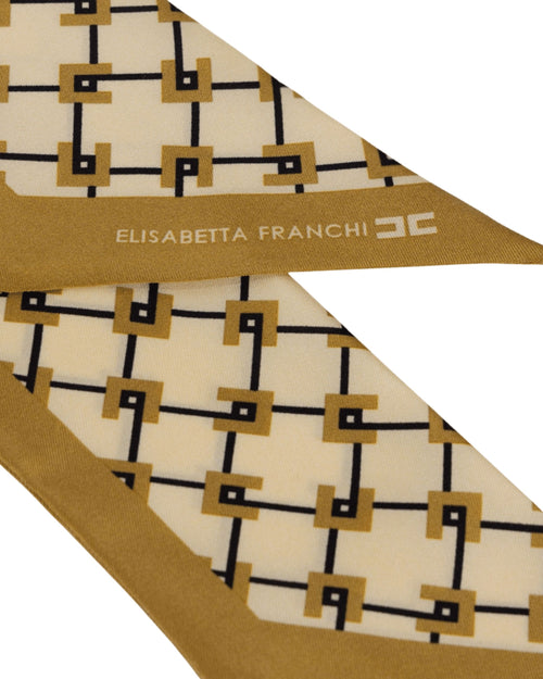 Elisabetta Franchi Foulard in twill di seta