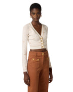 Elisabetta Franchi Cardigan logo crop