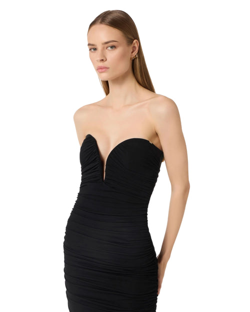 Elisabetta Franchi Mini abito scollo cuore in jersey crêpe