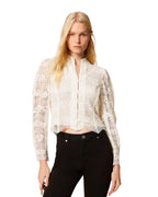 Twinset Giacchina in pizzo macramè