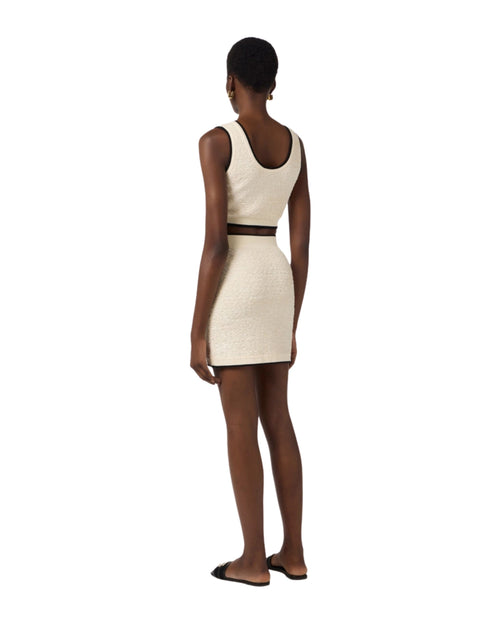 Elisabetta Franchi Top crop in ciniglia