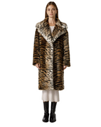 Cappotto Seventy in eco pelliccia animalier