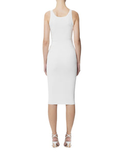 Elisabetta Franchi abito in maglia con inserti in tulle