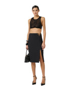 Elisabetta Franchi Top gioiello in tulle