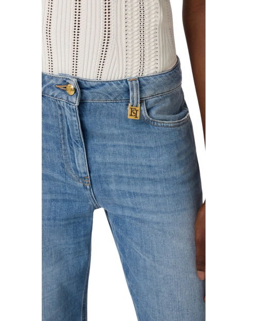 Elisabetta Franchi Jeans vita bassa a palazzo