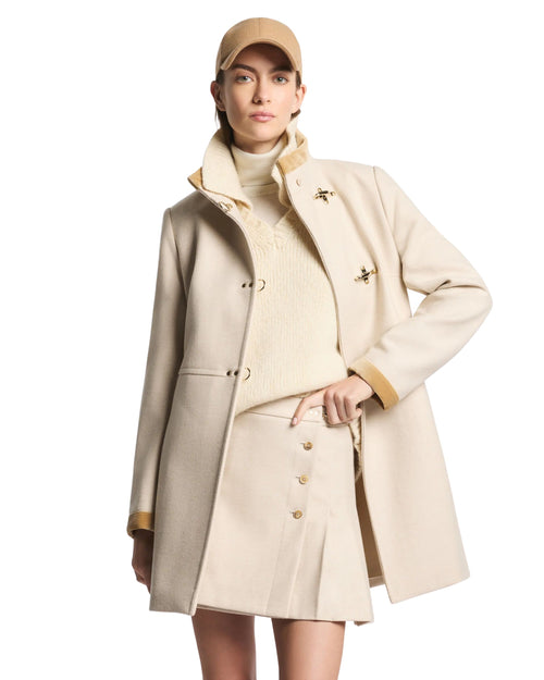 FAY Cappotto Virginia in misto lana con ganci