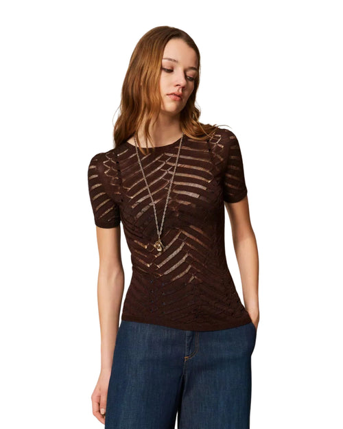 Twinset maglia macro chevron
