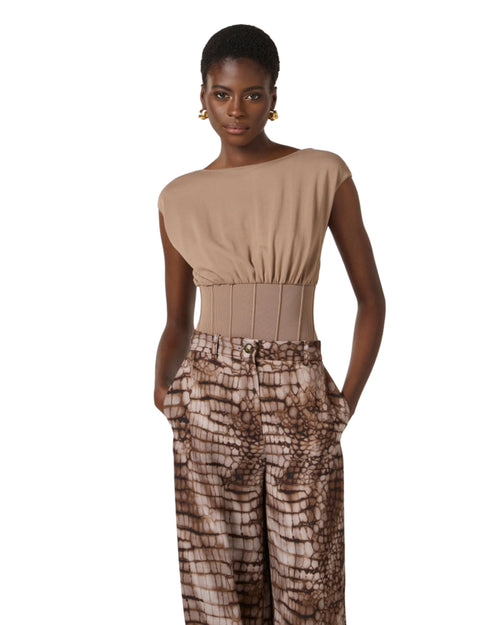 Elisabetta Franchi body con collana