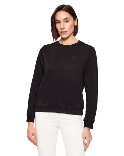 Elisabetta Franchi felpa con logo in rilievo