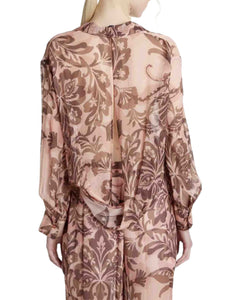 Simona Corsellini Camicia morbida stampa floreale