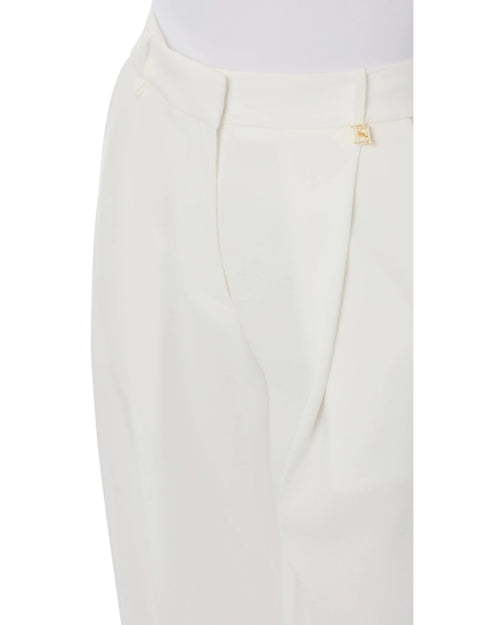 Elisabetta Franchi Pantalone elegante  in crêpe leggero