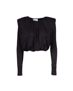 Blusa crop con spalle segnate Odi Odi Scafati