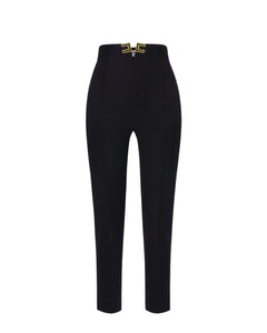 Elisabetta Franchi Pantalone slim fit in  crêpe