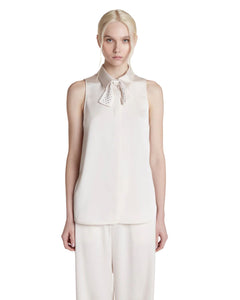 Simona Corsellini Camicia con papillon in raso