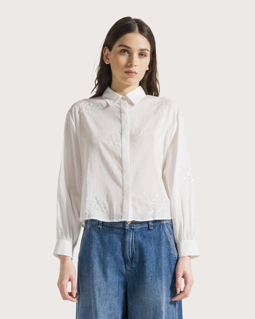 19.70 By Seventy Camicia in cotone con ricami