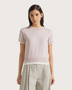 19.70 By Seventy Maglia con bordi in contrasto colore
