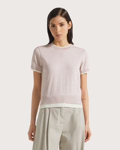19.70 By Seventy Maglia con bordi in contrasto colore