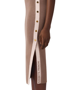 Elisabetta Franchi abito slim con spacco
