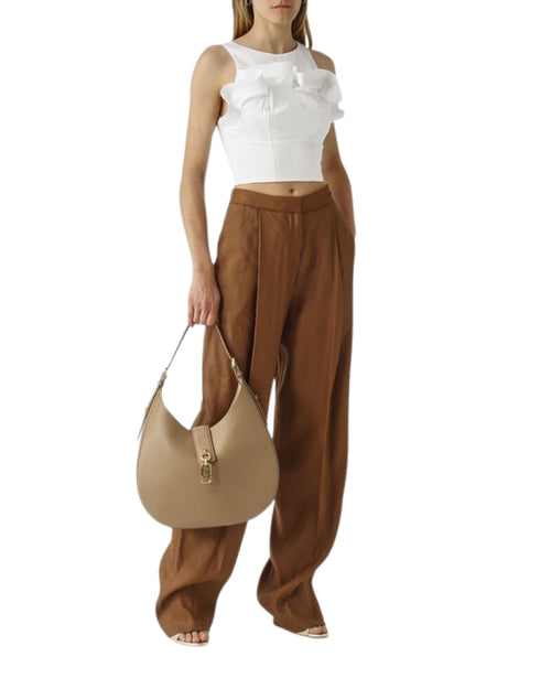 Elisabetta Franchi Pantalone in misto lino