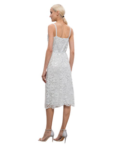 Twinset Abito elegante in pizzo con paillettes