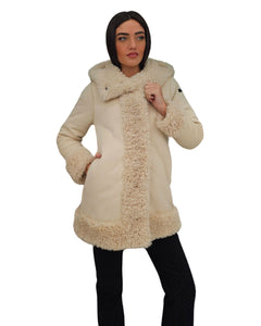 Cappotto eco montone reversibile W24571