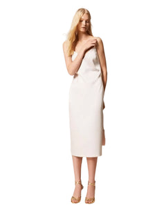 Twinset Abito scollo cuore in duchesse