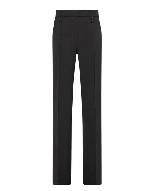 Pantalone elegante dritto a vita alta nero PT1194 180003