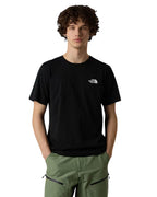 The North Face T-shirt vertical logo in cotone
