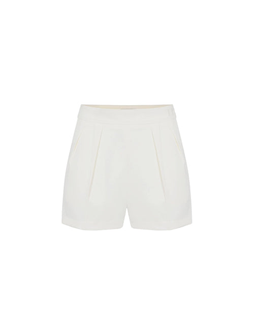 Elisabetta Franchi Short in crêpe con pinces
