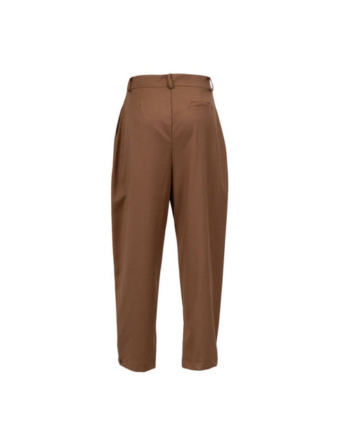 Pantalone carrot fit con pinces Columbus