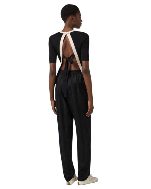 Elisabetta Franchi maglia con schiena scoperta