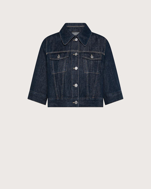 19.70 By Seventy Giacca cropped in denim