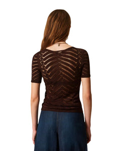 Twinset maglia macro chevron