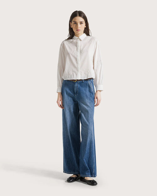 19.70 By Seventy Camicia in cotone con ricami