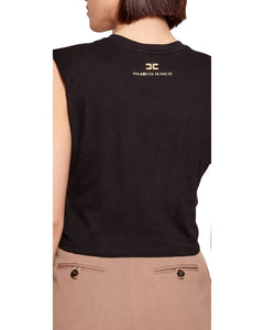 Elisabetta Franchi maglia in jersey con nodo