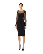 Elisabetta Franchi abito in crêpe e tulle