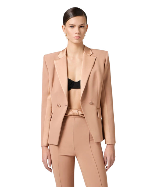 Elisabetta Franchi Giacca con inserti in raso