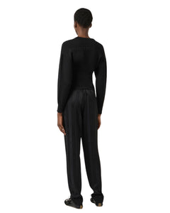 Elisabetta Franchi Pantalone logo in satin