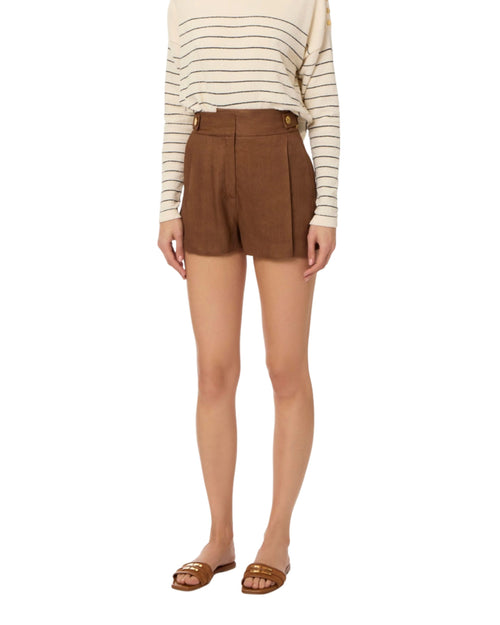 Elisabetta Franchi Short in misto lino