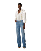 Elisabetta Franchi Jeans vita bassa a palazzo