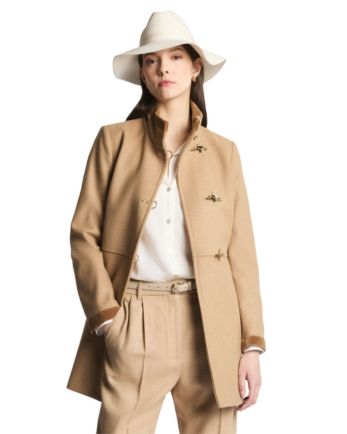 FAY Cappotto Virginia in misto lana con ganci