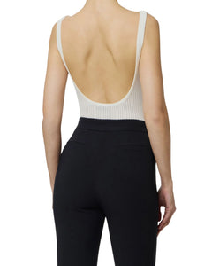 Elisabetta Franchi Body in maglia con stampa logo