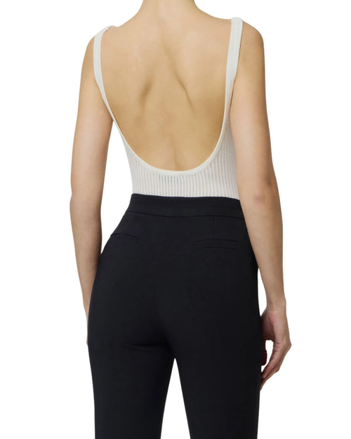 Elisabetta Franchi Body in maglia con stampa logo