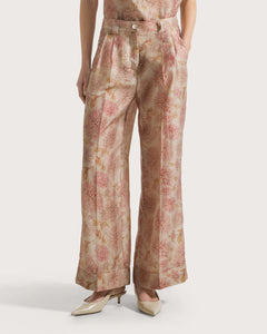 Seventy Pantalone floreale in organza