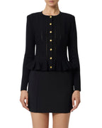 Elisabetta Franchi Giacca in maglia ricamata