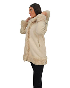 Cappotto eco montone reversibile W24571