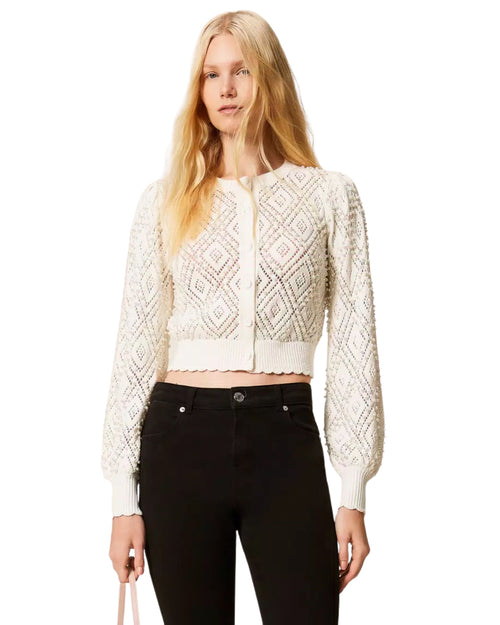 Twinset Cardigan con perle