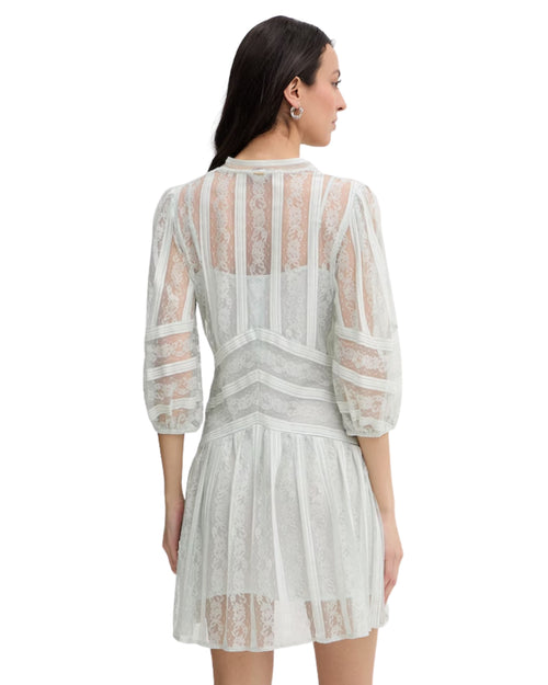 Twinset Abito in pizzo scollo V