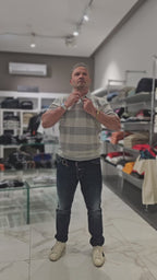 Archivio Milano polo in filo a righe