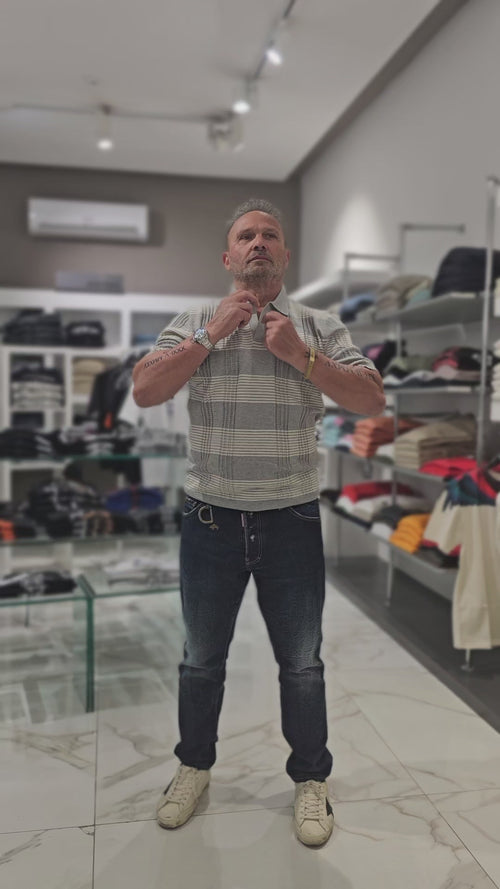 Archivio Milano polo in filo a righe